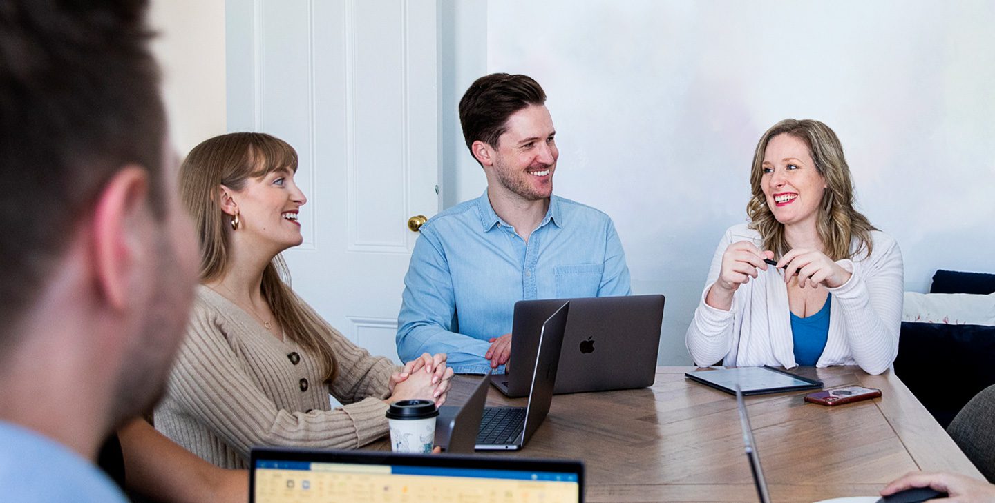 Equality Media + Marketing team having a strategy session